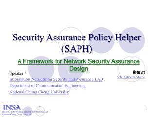 Security Assurance Policy Helper (SAPH)
