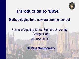 Introduction to ‘EBSI’