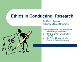 Ethics in Conducting Research