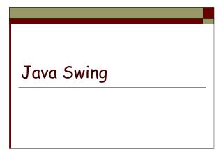 Java Swing