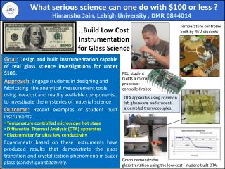 … Build Low Cost Instrumentation for Glass Science