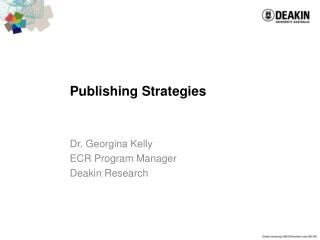 Publishing Strategies