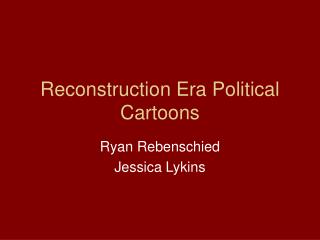 Reconstruction Era Political Cartoons