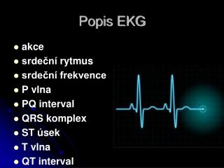 Popis EKG