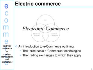 Electric commerce