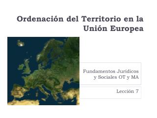 Ordenación del Territorio en la Unión Europea