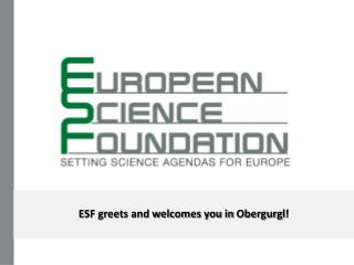 ESF greets and welcomes you in Obergurgl !