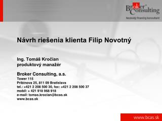 Návrh riešenia klienta Filip Novotný