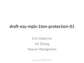draft-ezy-mpls-1ton-protection-01