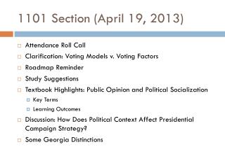 1101 Section (April 19, 2013)