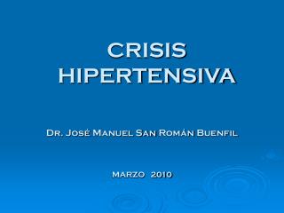 CRISIS HIPERTENSIVA