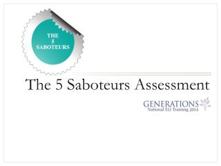The 5 Saboteurs Assessment