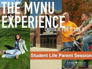Student Life Parent Session