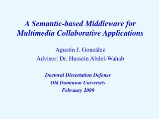 A Semantic-based Middleware for Multimedia Collaborative Applications