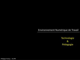 Environnement Numérique de Travail