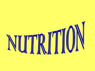 NUTRITION