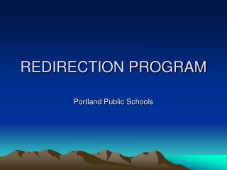 REDIRECTION PROGRAM