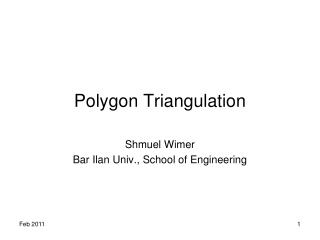 Polygon Triangulation