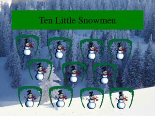 Ten Little Snowmen