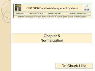 Chapter 5 Normalization