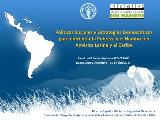 Panel del II Encuentro de la RED CESALC Buenos Aires, Argentina – 10 de abril 2014