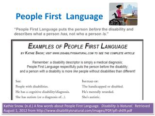 People First Language