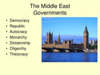 The Middle East Governments