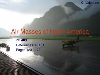 Air Masses of North America