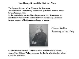 New Hampshire and the Civil war Navy