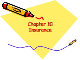 Chapter 10 Insurance