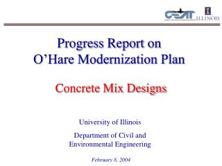 Progress Report on O’Hare Modernization Plan