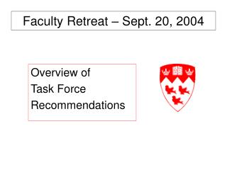 Faculty Retreat – Sept. 20, 2004