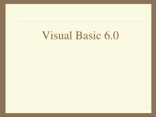 Visual Basic 6.0