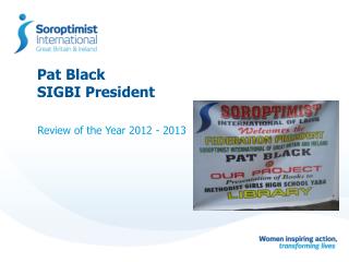 Pat Black SIGBI President
