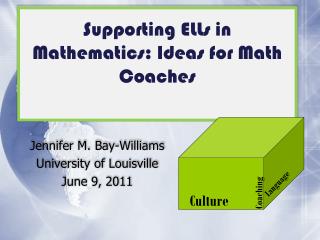 Supporting ELLs in Mathematics: Ideas for Math Coaches
