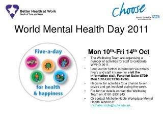 World Mental Health Day 2011