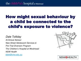 How might sexual behaviour by a child be connected to the child’s exposure to violence?