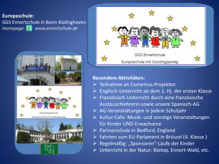 Europaschule: GGS Ennertschule in Bonn-Küdinghoven Homepage: ennertschule.de