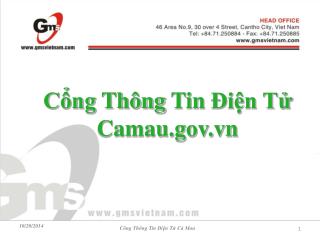 Cổng Thông Tin Điện Tử Camau.vn