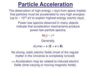 Particle Acceleration