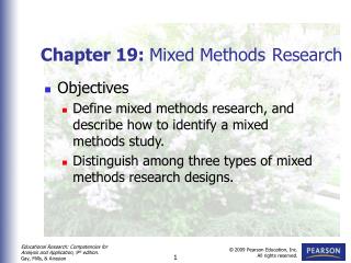 Chapter 19: Mixed Methods Research