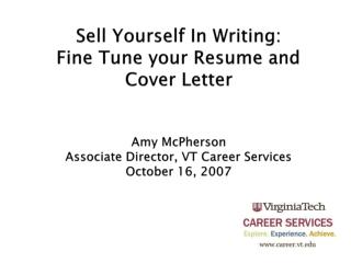 Resume vs. Curriculum Vita