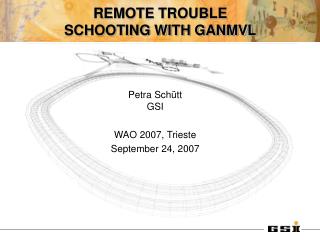 REMOTE TROUBLE SCHOOTING WITH GANMVL