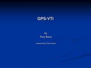 GPS-VTI