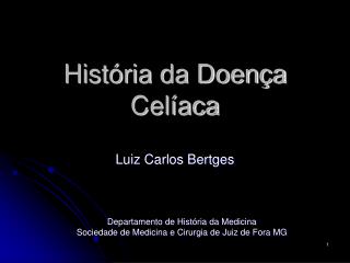 História da Doença Celíaca