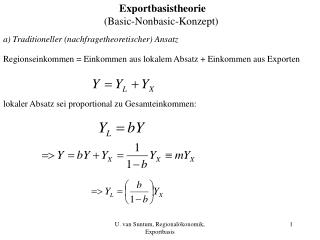 Exportbasistheorie (Basic-Nonbasic-Konzept)