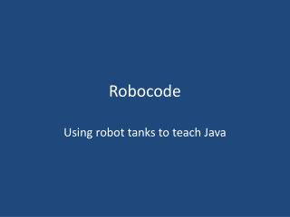 Robocode