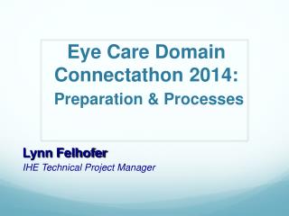 Eye Care Domain Connectathon 2014: Preparation &amp; Processes