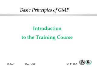 Introduction to the Training Course
