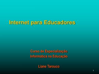 Internet para Educadores